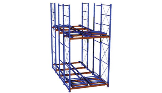 Push Back Racking Application